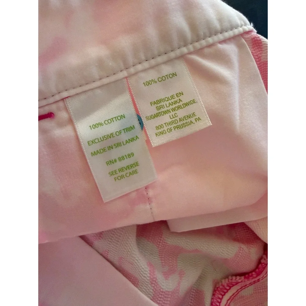 Lilly Pulitzer Buttercup Short Womens‎ 6 Elephant Tusk-in Sun Pink Scalloped Hem